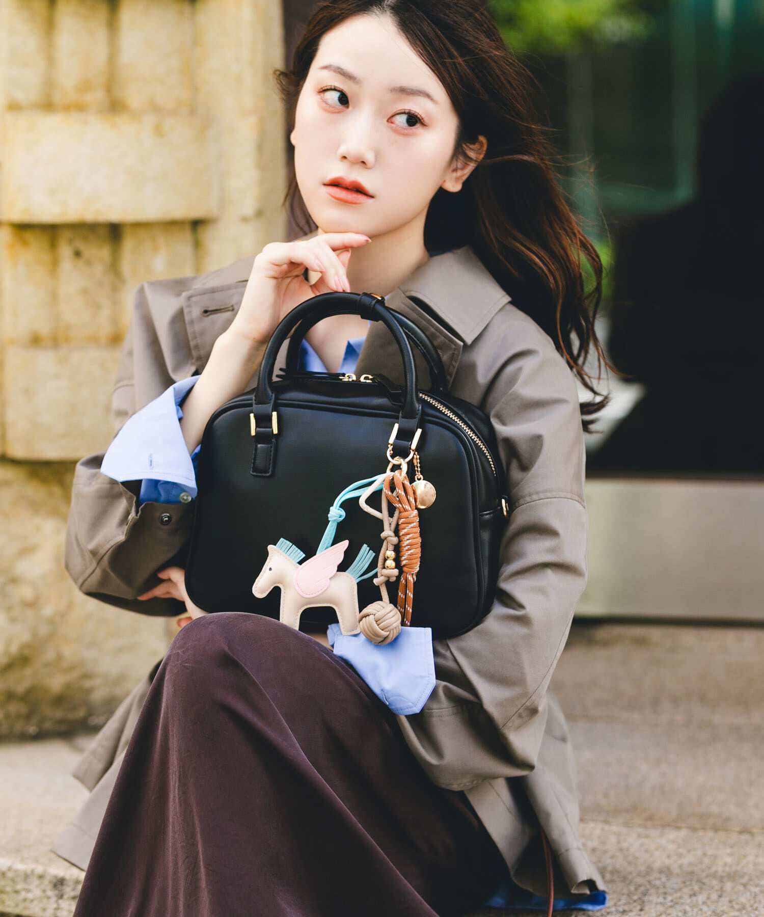 RODE SKO「チャームセットボストンバッグ」|ボストンバッグ|