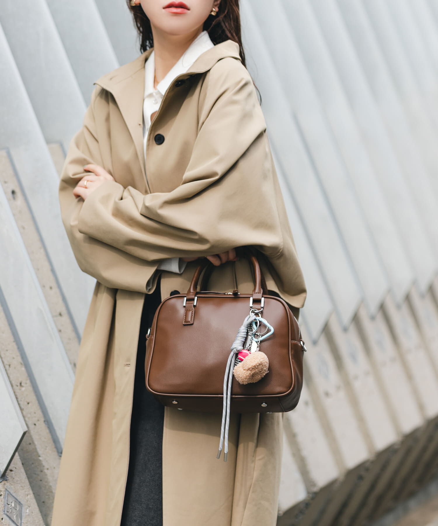 RODE SKO「チャームセットボストンバッグ」|ボストンバッグ|ブラウン系その他