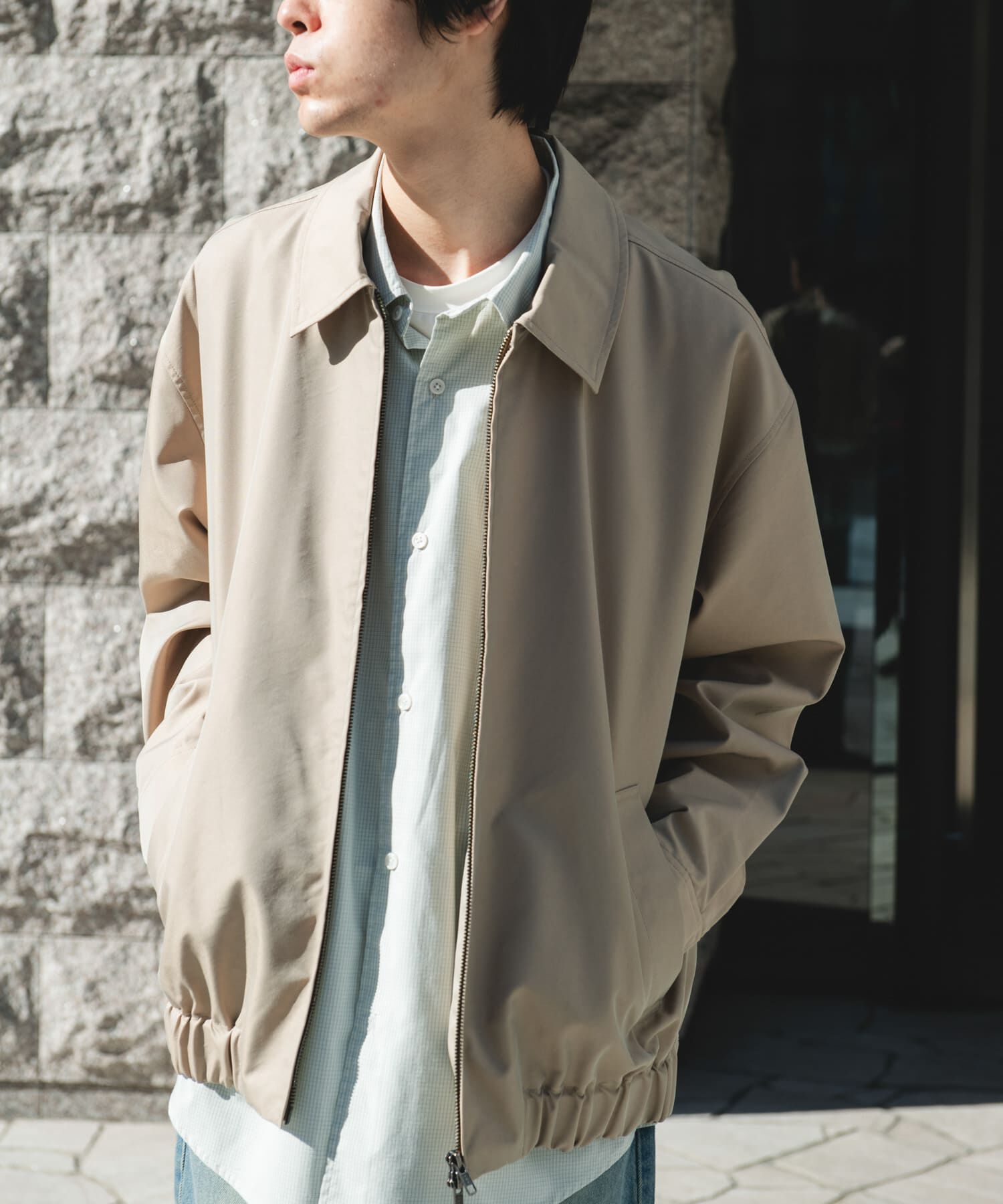 URBAN RESEARCH DOORS「ヘムシャーリング フルジップ ブルゾン」|ブルゾン・スタジャン|