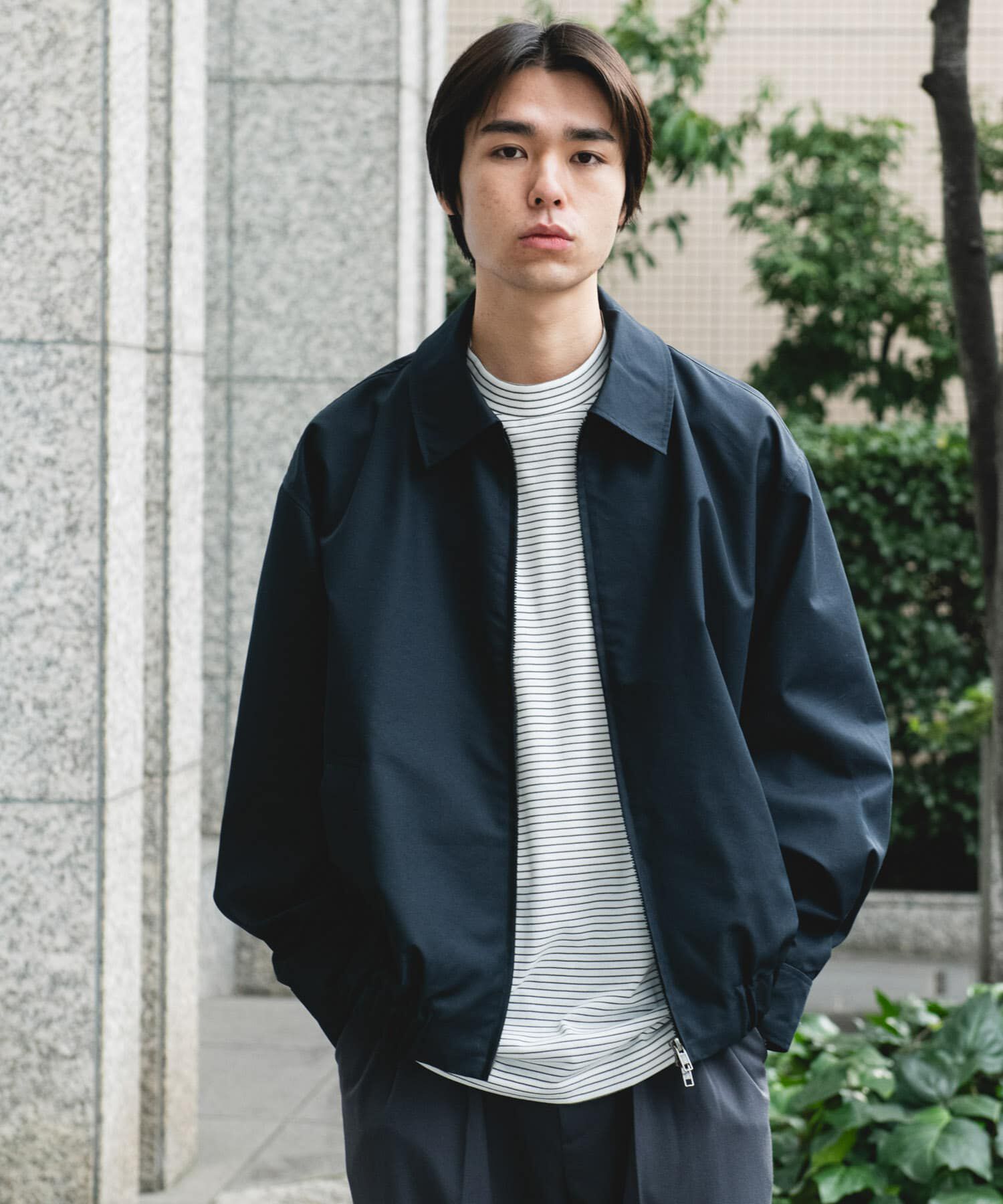 URBAN RESEARCH DOORS「ヘムシャーリング フルジップ ブルゾン」|ブルゾン・スタジャン|