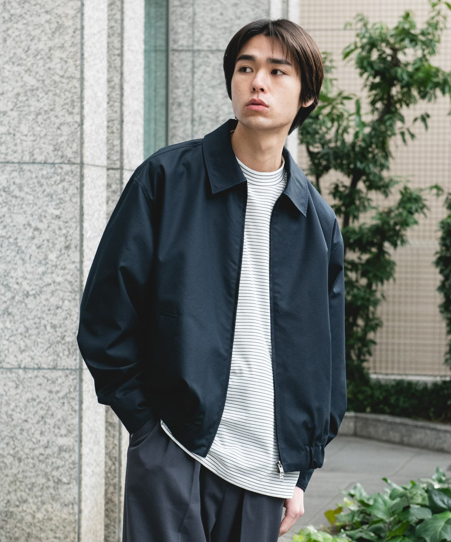 URBAN RESEARCH DOORS「ヘムシャーリング フルジップ ブルゾン」|ブルゾン・スタジャン|