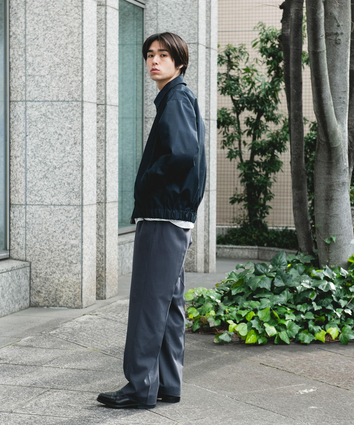 URBAN RESEARCH DOORS「ヘムシャーリング フルジップ ブルゾン」|ブルゾン・スタジャン|