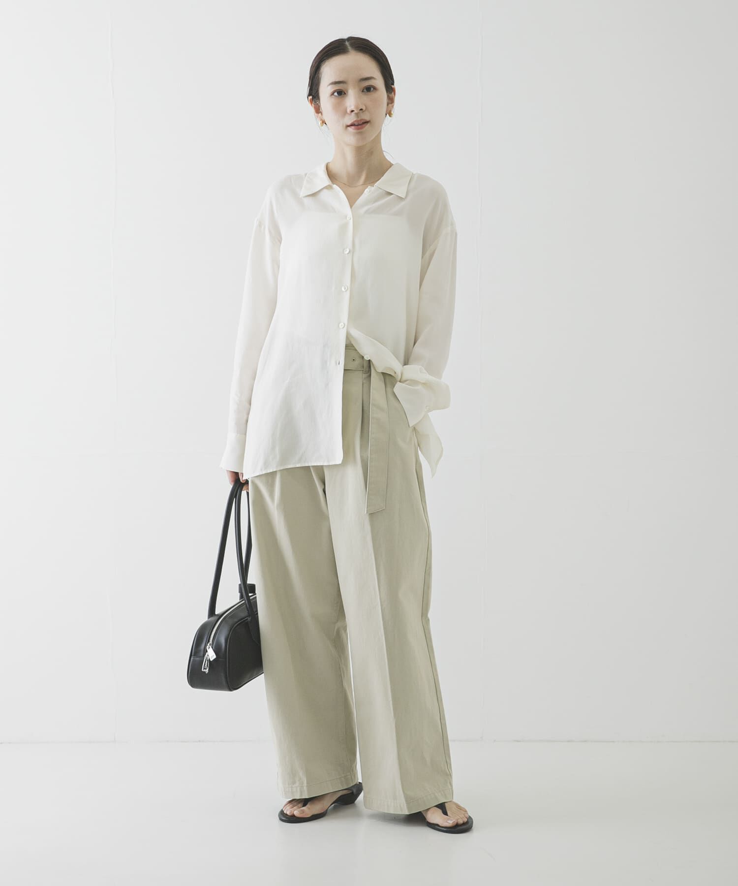 URBAN RESEARCH「『3サイズ展開』ベルト付きタックワイドチノパンツ」|その他|