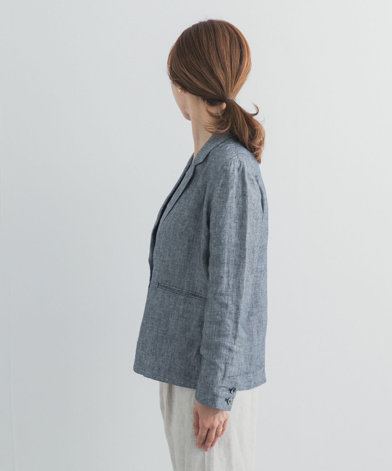 URBAN RESEARCH DOORS「ヘリンボーンリネンジャケット」|その他|