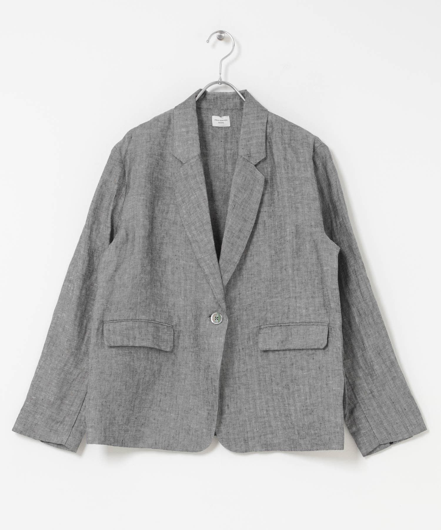 URBAN RESEARCH DOORS「ヘリンボーンリネンジャケット」|その他|