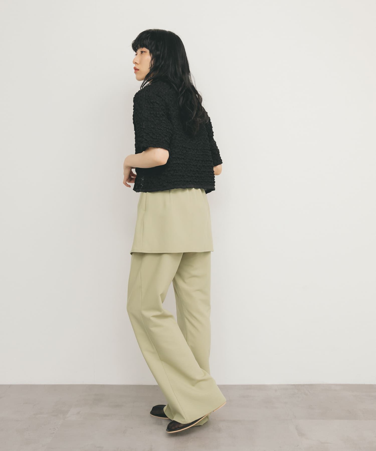  「ポップコーンクロップドシャツ」|シャツ・ブラウス|