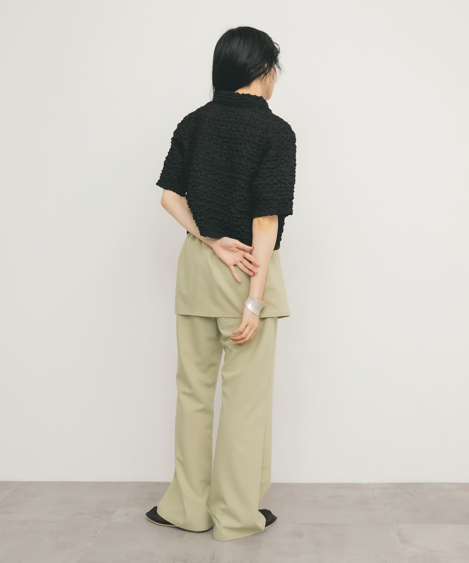  「ポップコーンクロップドシャツ」|シャツ・ブラウス|