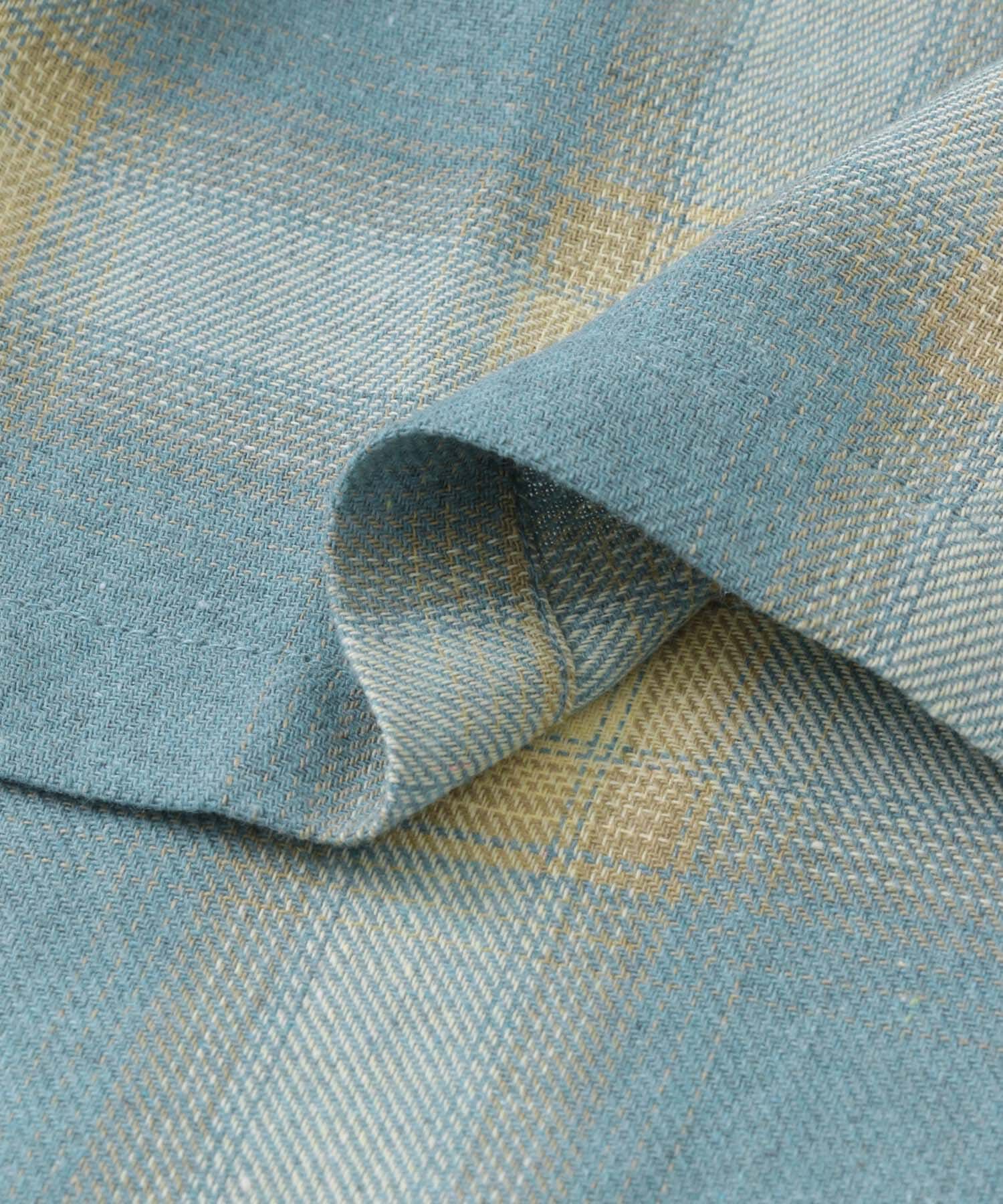 SENSE OF PLACE by URBAN RESEARCH「『Sサイズあり』『ユニセックス』オンブレチェックオープンカラーシャツ」|シャツ・ブラウス|