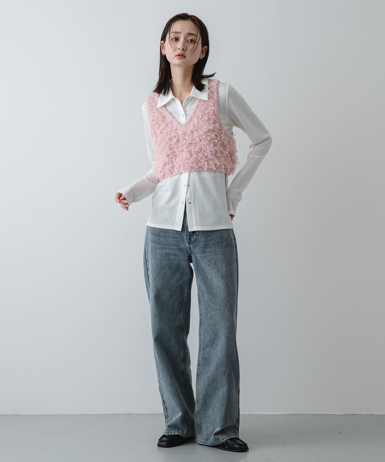 SENSE OF PLACE by URBAN RESEARCH「ワイドスクエアギャザーローファー」|ローファー|