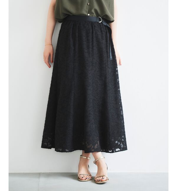  「カットジャカードマーメイドスカート」|スカート|
