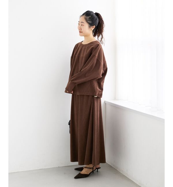  「《手洗い可能》カットコーデュロイ2WAYプル&times;スカートセット」|ワンピース|