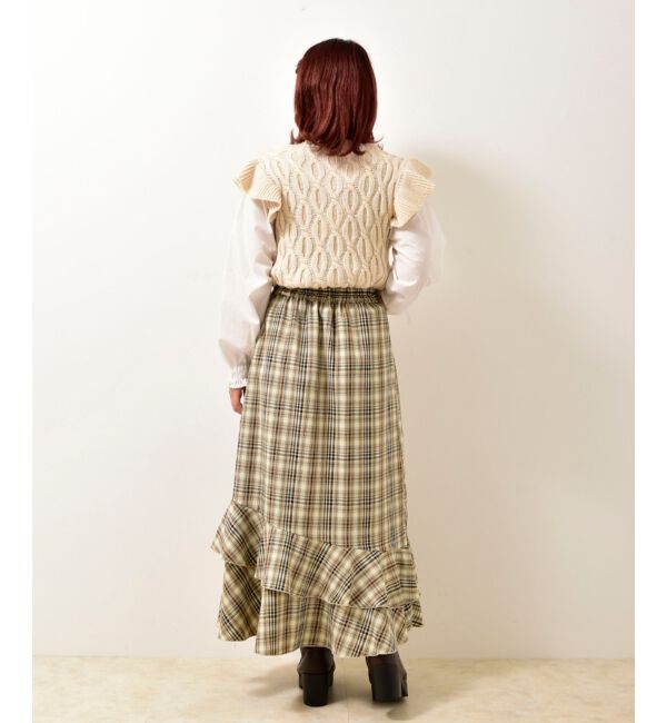 MAJESTICLEGON「2wayケーブルフリルニット」|ニット・セーター|