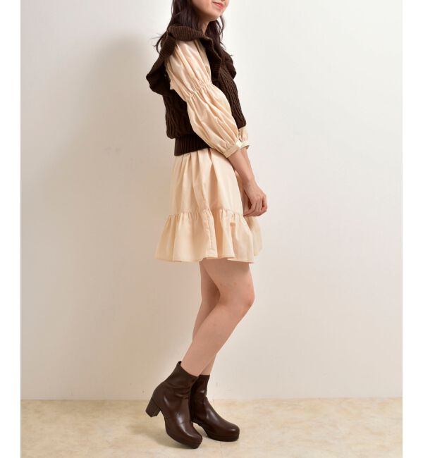 MAJESTICLEGON「2wayケーブルフリルニット」|ニット・セーター|