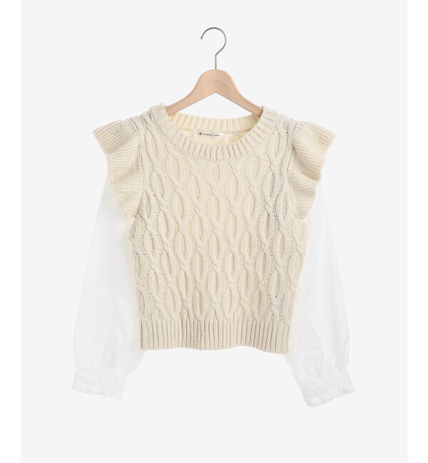 MAJESTICLEGON「2wayケーブルフリルニット」|ニット・セーター|