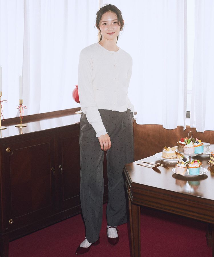 earth music&ecology「パウダーシャギークルーネックカーディガン」|カーディガン|