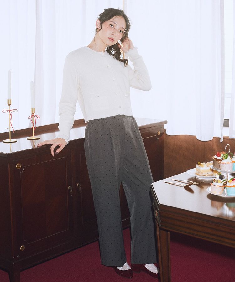 earth music&ecology「パウダーシャギークルーネックカーディガン」|カーディガン|