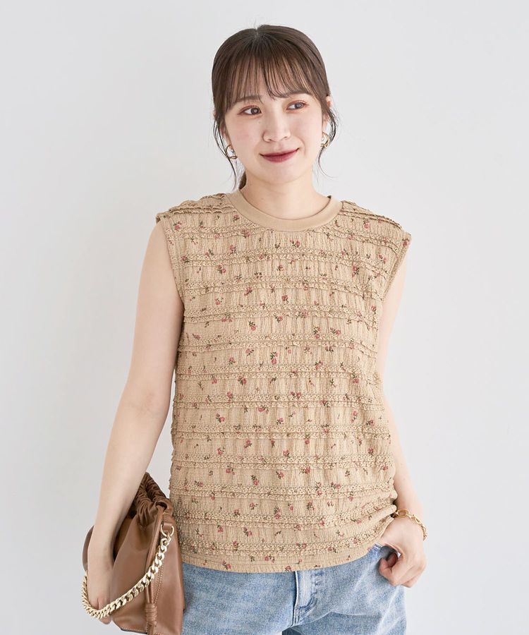 Green Parks「・SUGAR SPOON コバナレースフリルノースリーブ」|Tシャツ・カットソー|