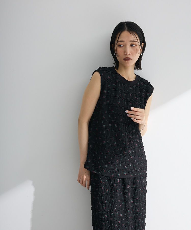 Green Parks「・SUGAR SPOON コバナレースフリルノースリーブ」|Tシャツ・カットソー|