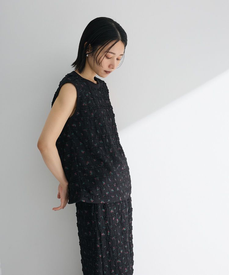 Green Parks「・SUGAR SPOON コバナレースフリルノースリーブ」|Tシャツ・カットソー|