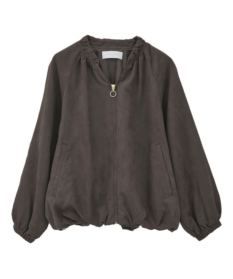 Green Parks「スウェードライクギャザーブルゾン」|ブルゾン・スタジャン|