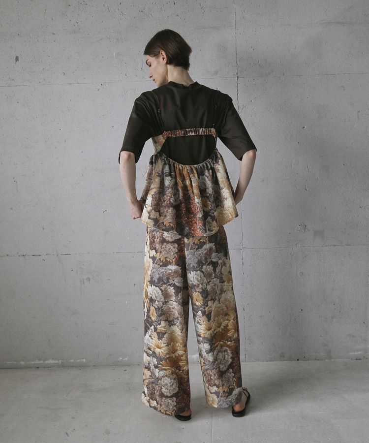 GARAGE OF GOOD CLOTHING「【日本製】ダークフラワープリントキャミビスチェ」|ベスト・ジレ|