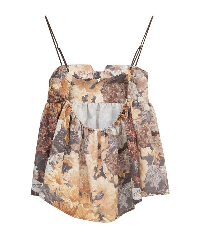 GARAGE OF GOOD CLOTHING「【日本製】ダークフラワープリントキャミビスチェ」|ベスト・ジレ|