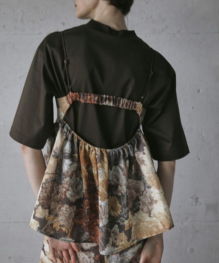 GARAGE OF GOOD CLOTHING「【日本製】ダークフラワープリントキャミビスチェ」|ベスト・ジレ|