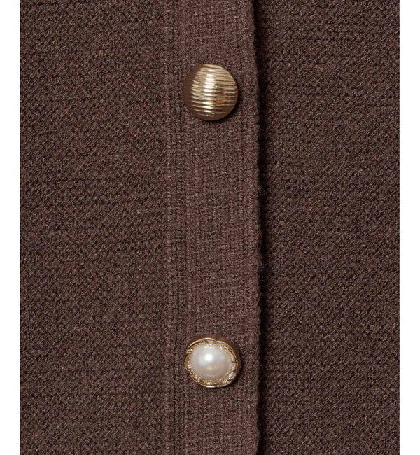 allureville「ラビットカフクレイジー釦2WAYプルオーバー」|ニット・セーター|