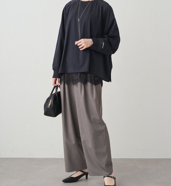  「プレーティング天竺オーバーサイズカットソー」|プルオーバー|