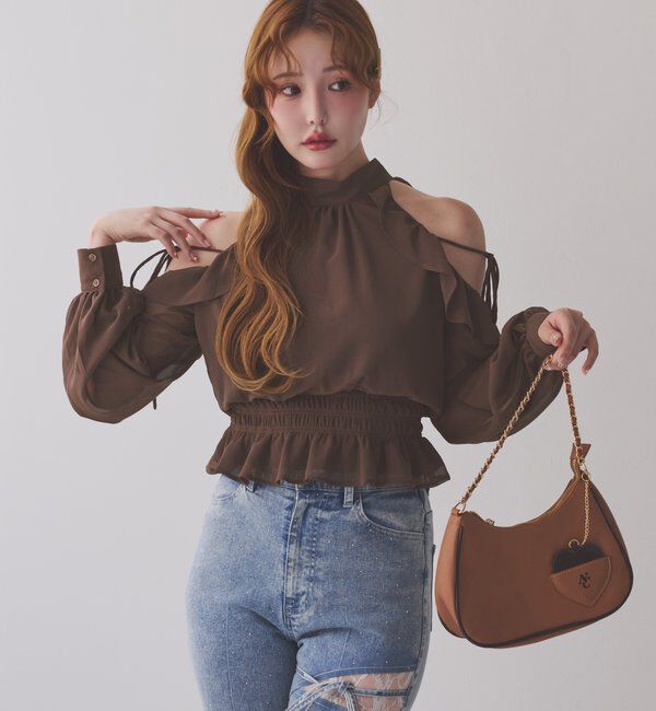  「バックリボンアメスリブラウス」|シャツ・ブラウス|