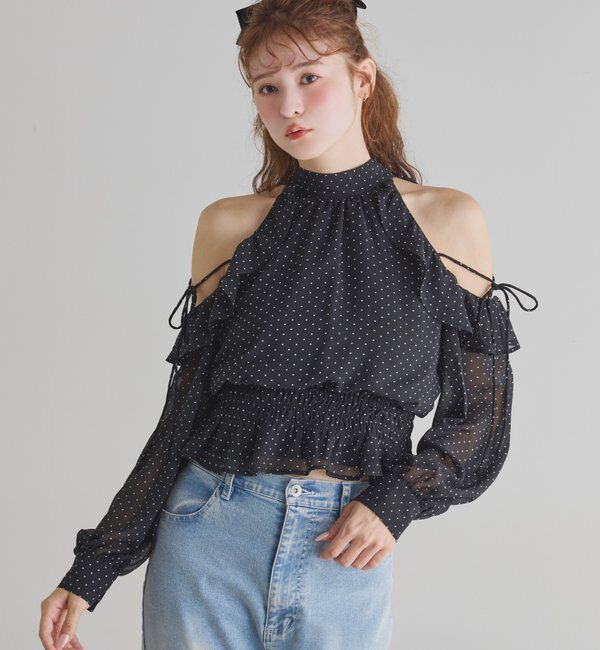  「バックリボンアメスリブラウス」|シャツ・ブラウス|
