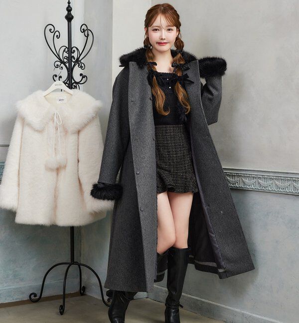  「ファー付マルチロングコート」|その他|