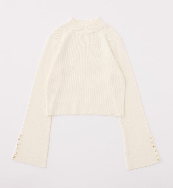  「金ボタンハイネックニット」|ニット・セーター|