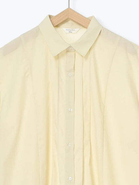 Samansa Mos2 blue「◎サイドギャザーシャツワンピース」|ワンピース|