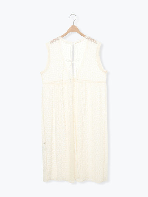 Samansa Mos2「チュール刺繍前後2WAYノースリワンピース」|ワンピース|