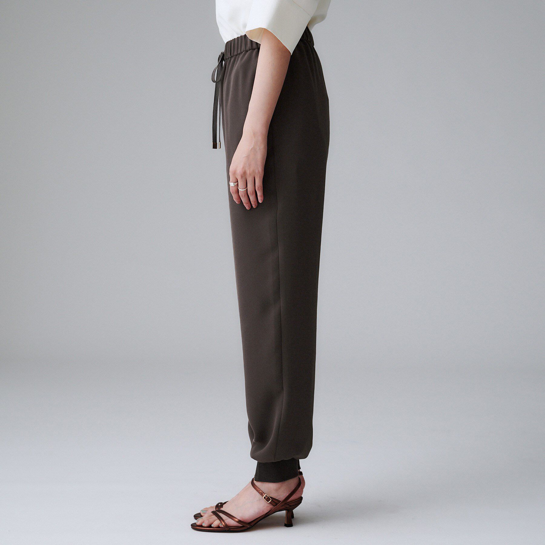 UNTITLED「【吸水速乾/ウエストゴム】バックサテン ジョグパンツ」|その他|