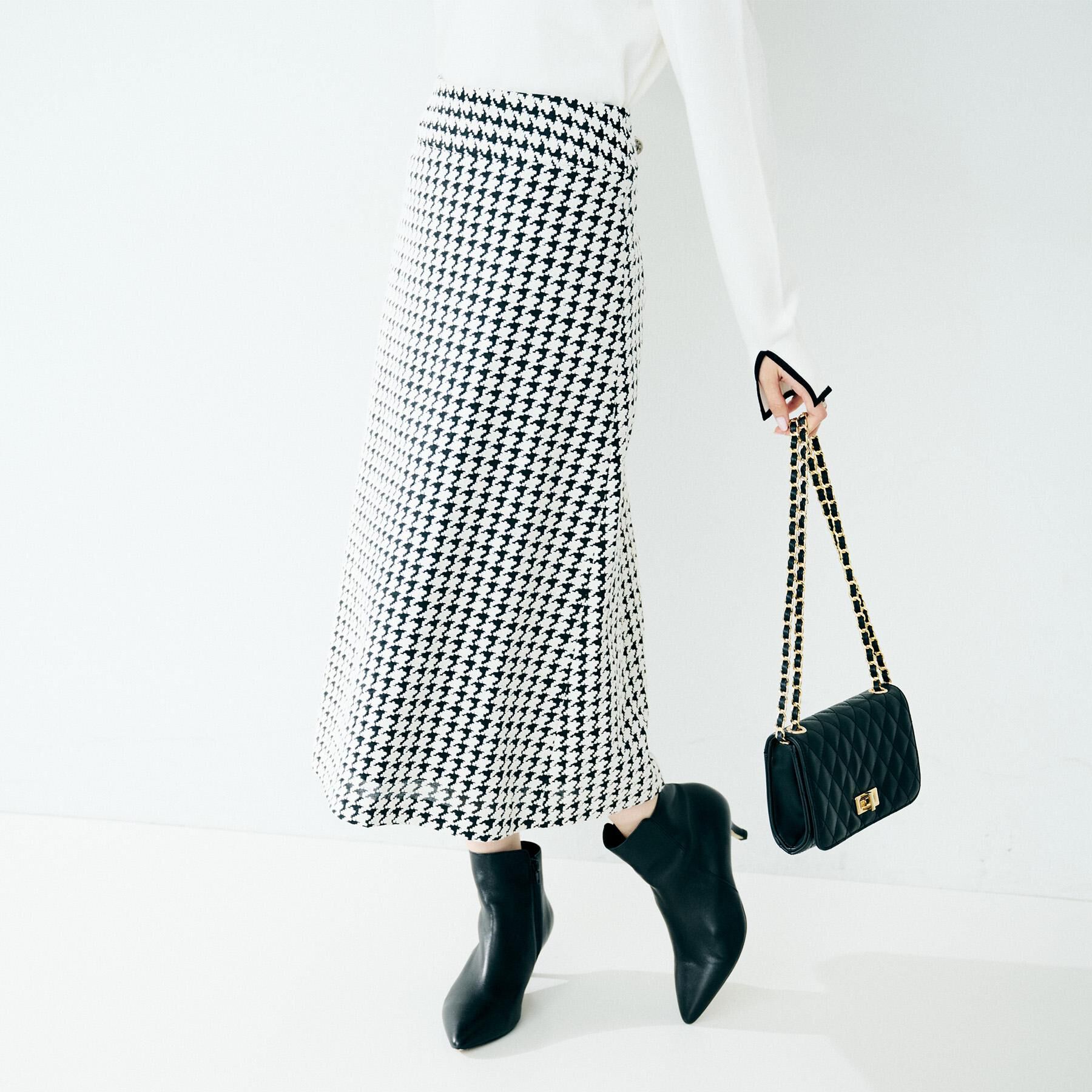 UNTITLED「【セットアップ可/きれいめ】クラシックチドリ スカート」|スカート|