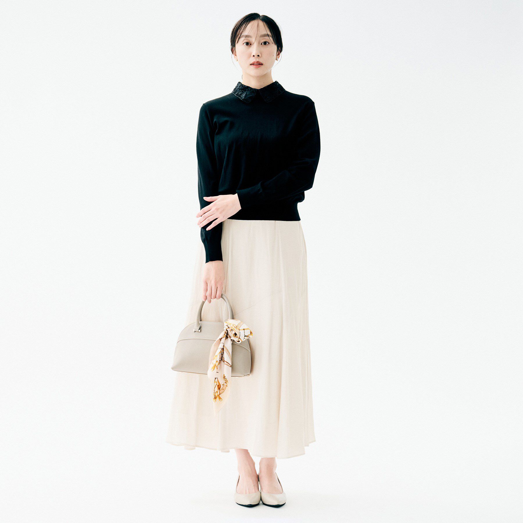 UNTITLED「【洗える/後ろウエストゴム】ロングスカート」|スカート|