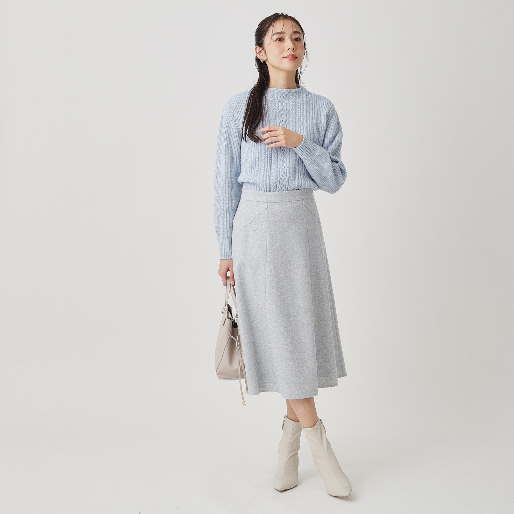 COUP DE CHANCE「【手洗い可／日本製】ケーブルデザインのニットトップス」|ニット・セーター|