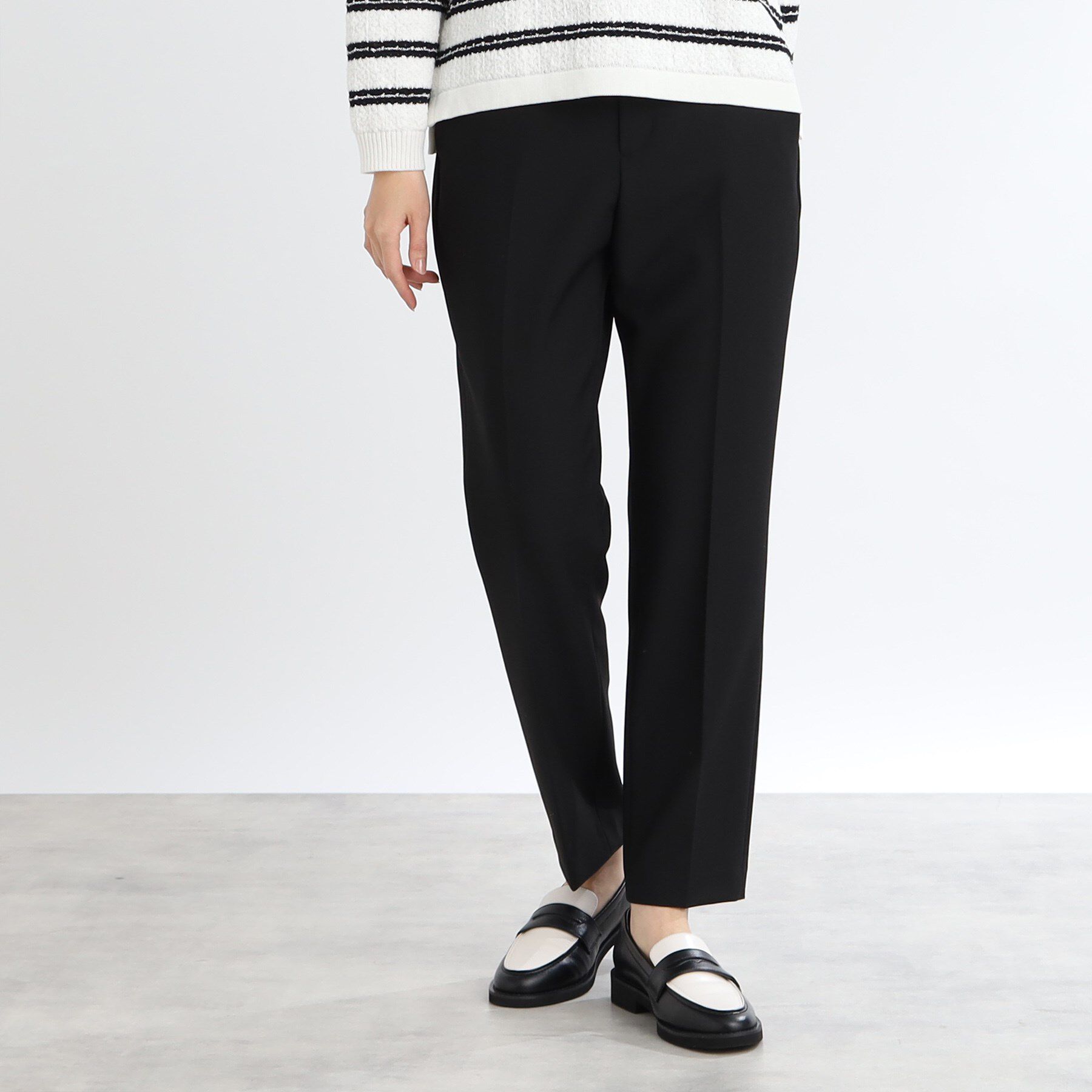 Reflect「【WEB限定カラーあり／私のパンツ／手洗い可】ストレッチテーパードパンツ」|その他|ブラック(019)