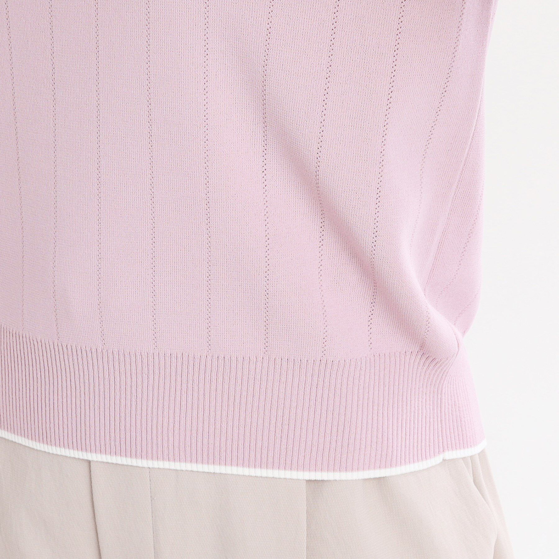 Reflect「【手洗い可／アンサンブル可】五分袖ニット」|ニット・セーター|