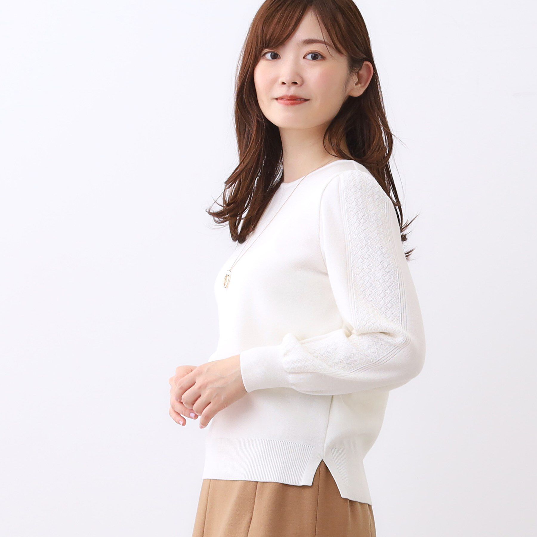 Reflect「【選べる8色／スカートにもパンツにも◎】ウール混ボートネックニット」|ニット・セーター|