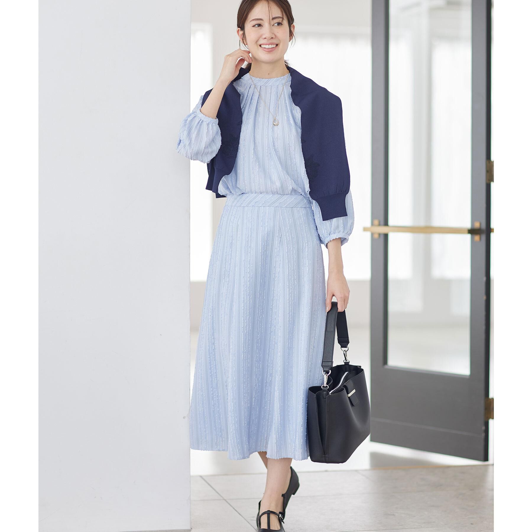 Reflect「レースデザインスリーブカーディガン」|カーディガン|