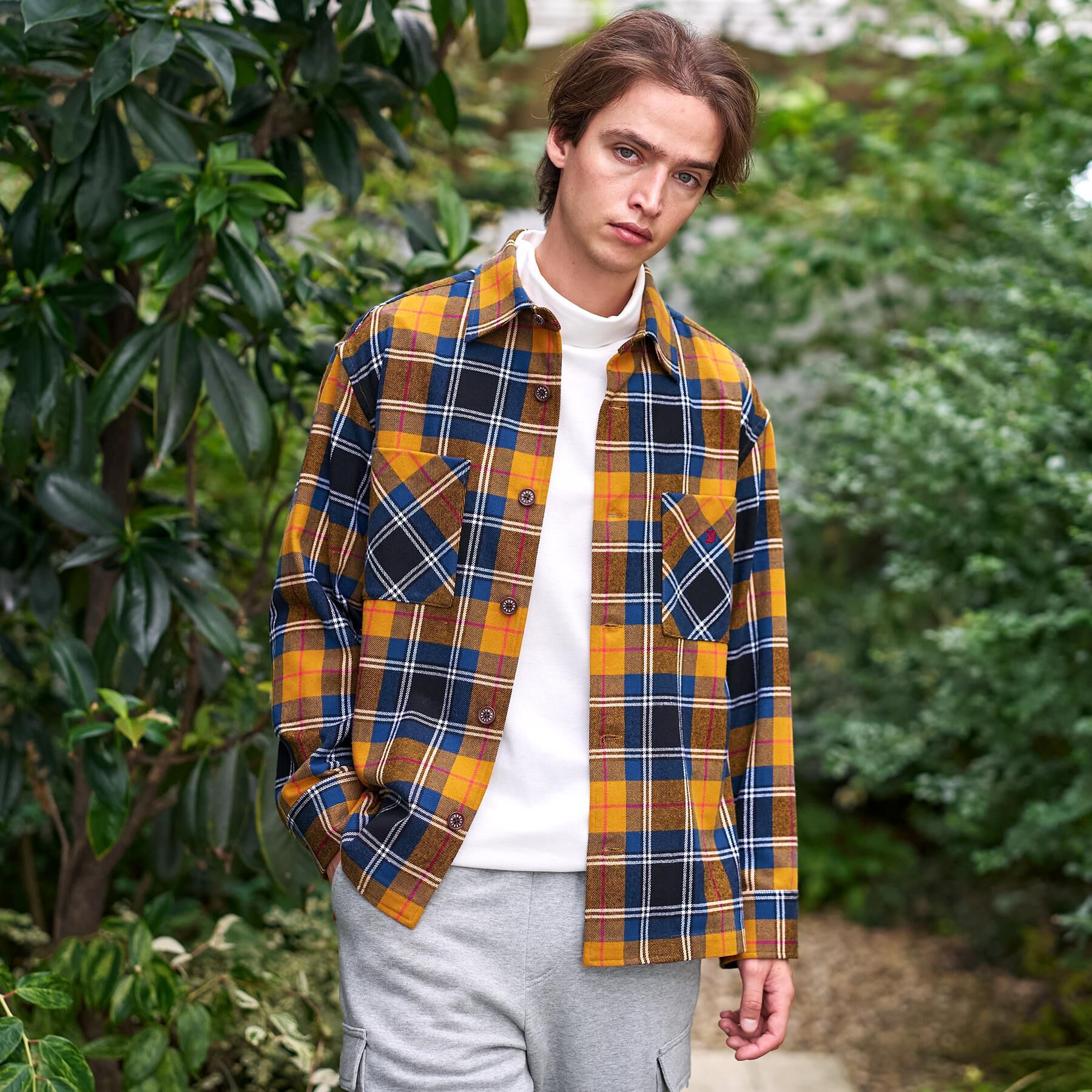 DRESSTERIOR「タータンチェック CPOシャツブルゾン」|シャツ・ブラウス|