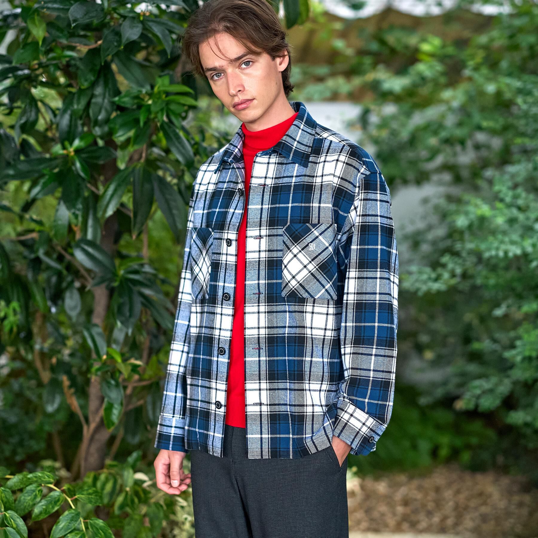 DRESSTERIOR「タータンチェック CPOシャツブルゾン」|シャツ・ブラウス|