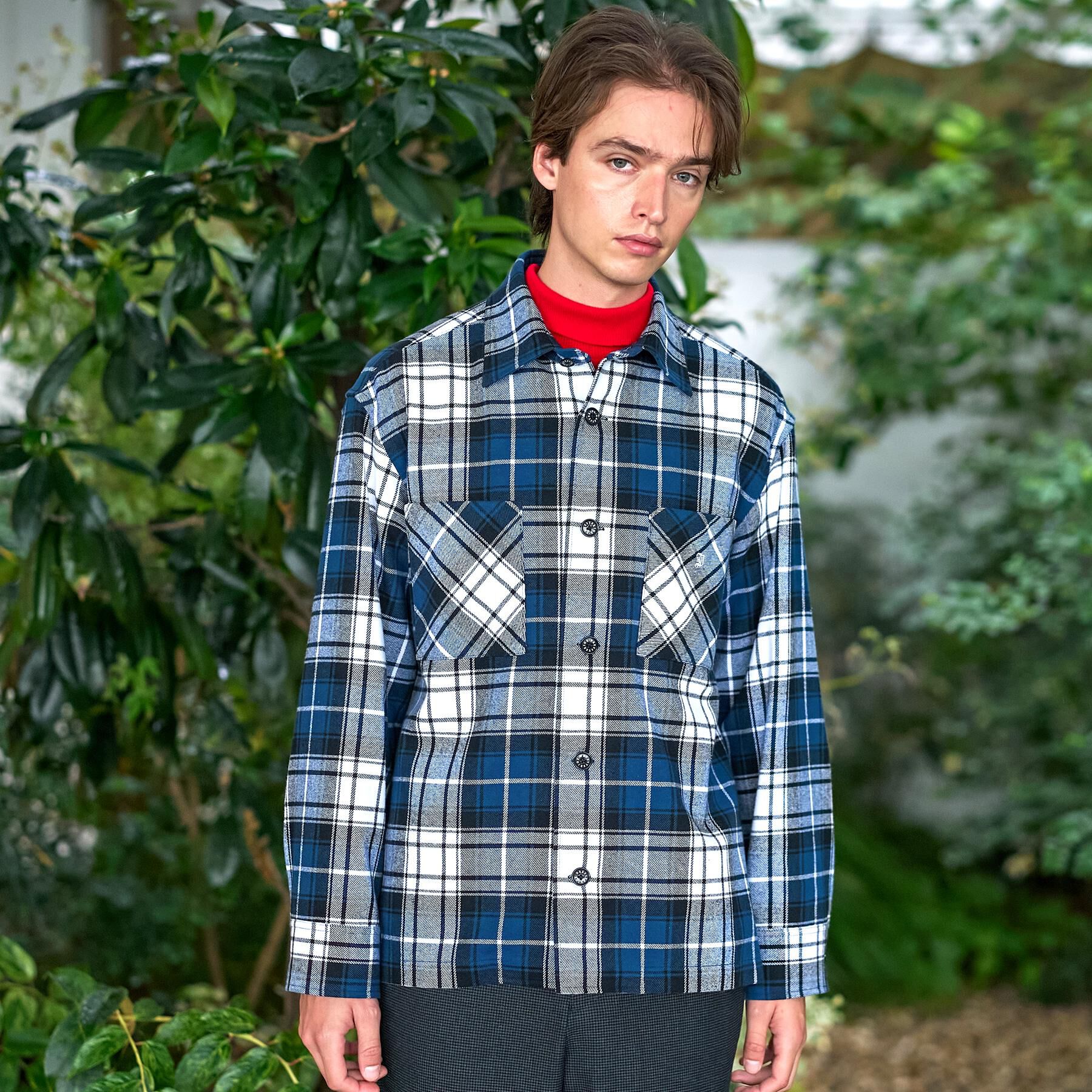 DRESSTERIOR「タータンチェック CPOシャツブルゾン」|シャツ・ブラウス|