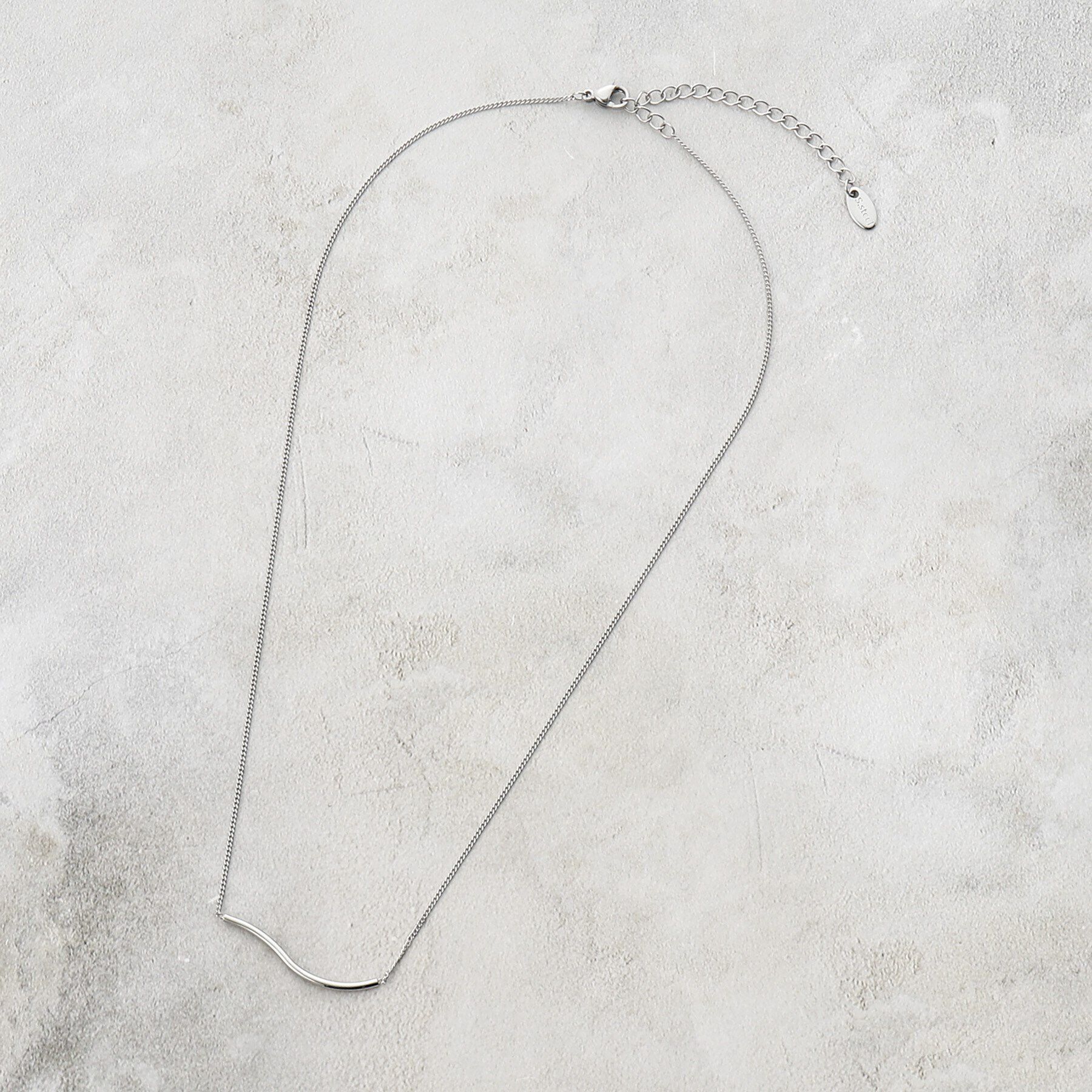 grove「【ステンレス】ニュアンスメタルバーネックレス」|ネックレス|