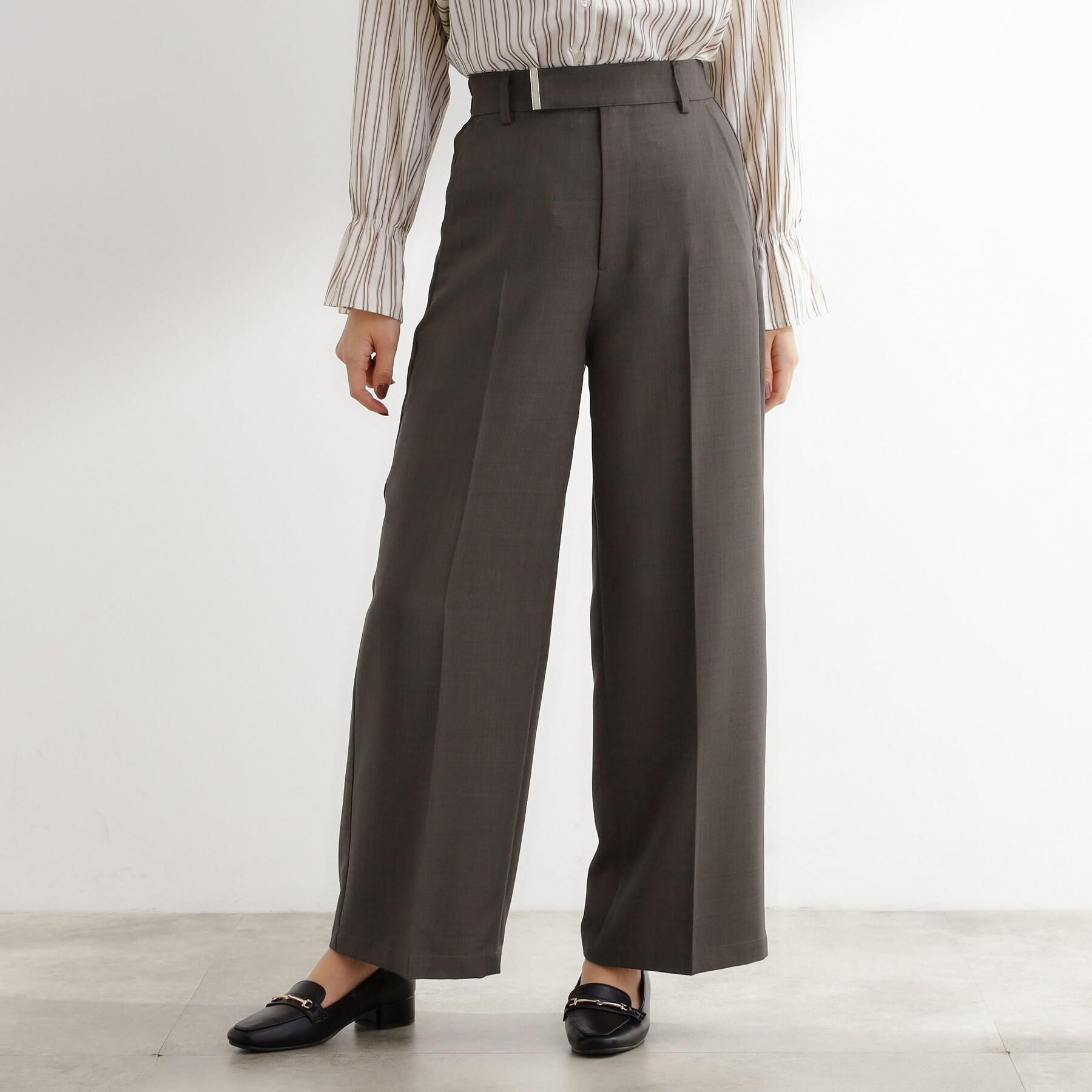 grove「【カセット服】洗えるストレートワイドパンツ」|その他|