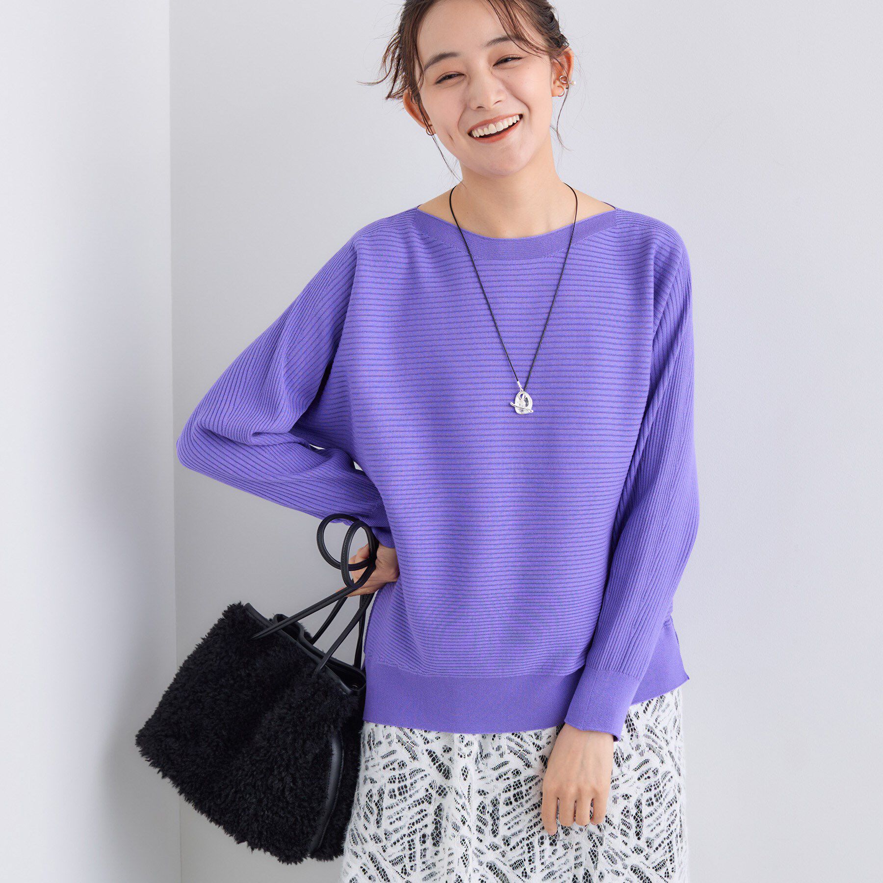 INDIVI「【洗える／体型カバー】美シルエットニット」|ニット・セーター|