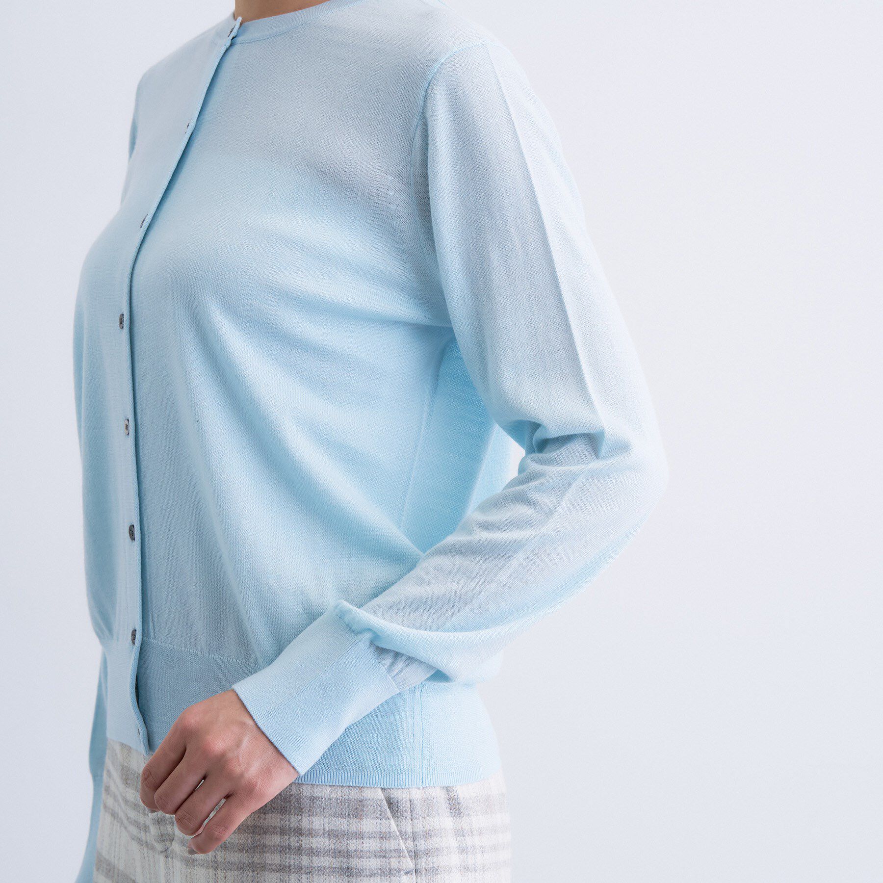 INDIVI「【洗える】ハイゲージニットカーディガン」|カーディガン|